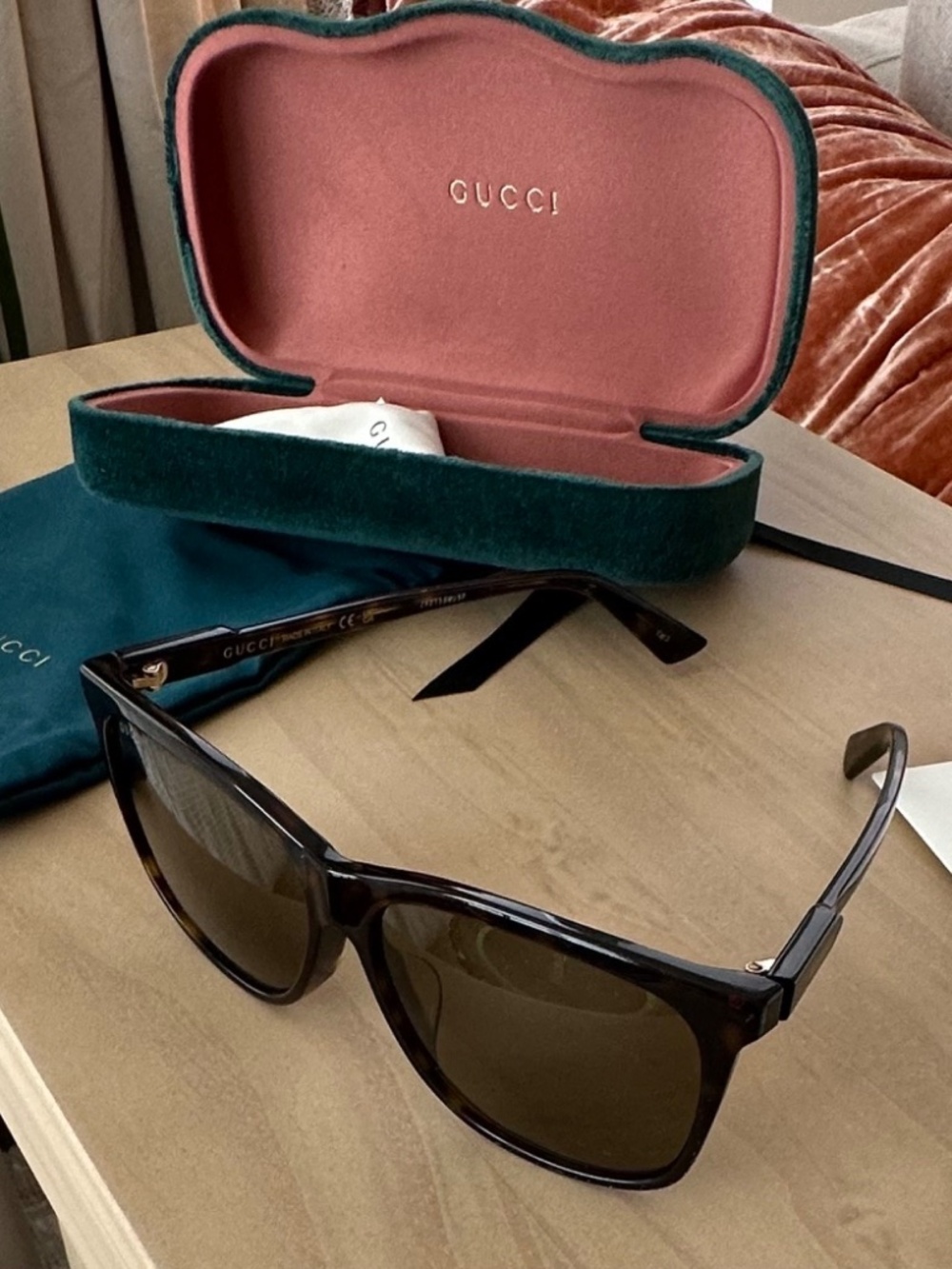 Gucci Havana Unisex Sunglasses